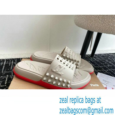 christian louboutin Take It Easy spiked slides off white 2024