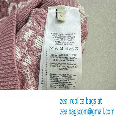 gucci GG knit wool top 772888 pink 2024
