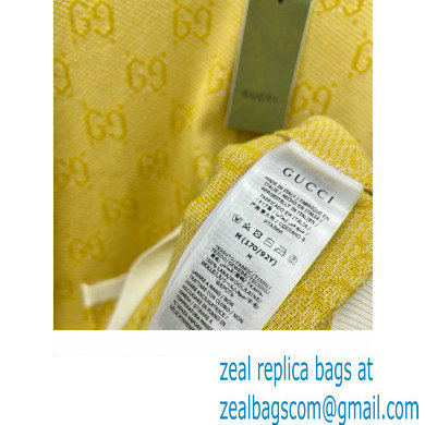 gucci GG wool jacquard dress yellow 773633 2024