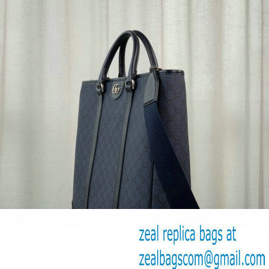 gucci Ophidia medium tote bag in Blue and black GG Supreme Tender canvas 763316 2024