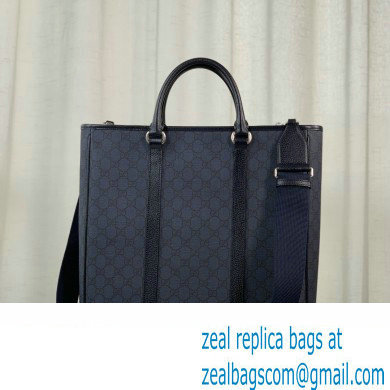gucci Ophidia medium tote bag in Blue and black GG Supreme Tender canvas 763316 2024