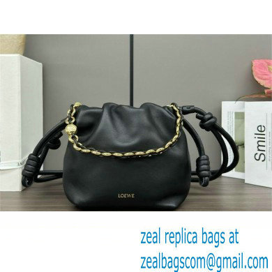 loewe Mini flamenco purse bag in mellow nappa lambskin BLACK 2024