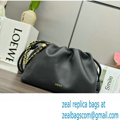 loewe flamenco purse in mellow nappa lambskin 012403 black 2024