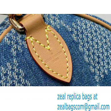louis vuitton Damier Denim 3D speedy 25 bag 2024
