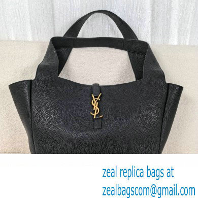 saint laurent le 5 à 7 bea bag in grained leather black 2024(original quality)