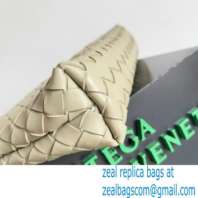 Bottega Veneta Intrecciato leather pouch Clutch Bag Beige