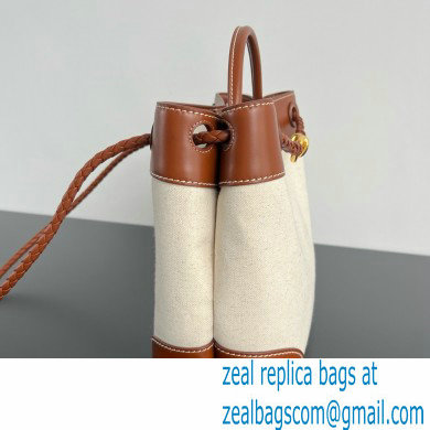 Bottega Veneta MEDIUM Andiamo Top handle bag in weathered leather and canvas 2024