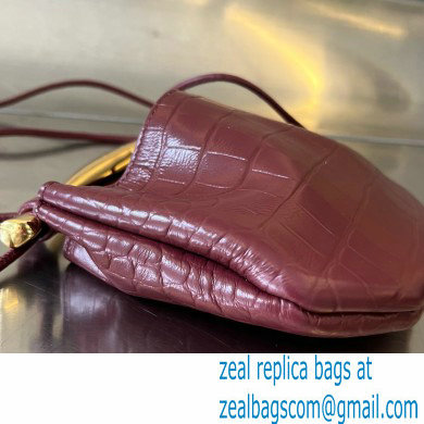 Bottega Veneta crocodile pattern leather Mini Sardine bag barolo 2024