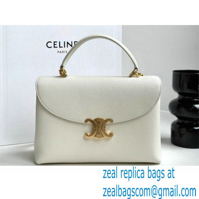 CELINE MEDIUM NINO BAG in SUPPLE CALFSKIN WHITE 2024
