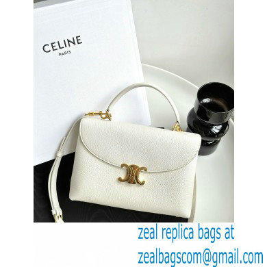 CELINE MEDIUM NINO BAG in SUPPLE CALFSKIN WHITE 2024