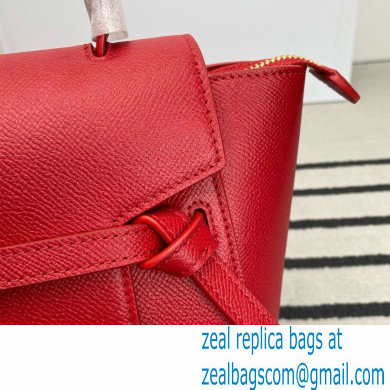 CelineNano Belt bag in grained calfskin red 2024