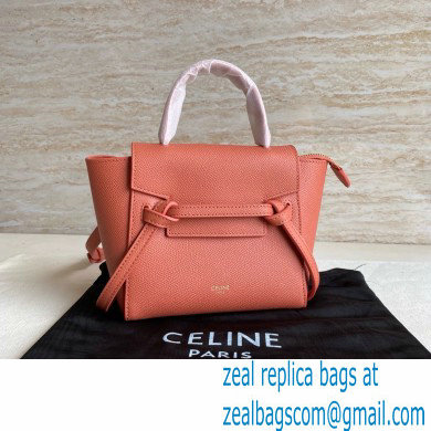 CelineNano Belt bag in grained calfskin rose 2024