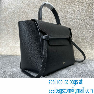 Celine MICRO Belt bag in grained calfskin BLACK 2024