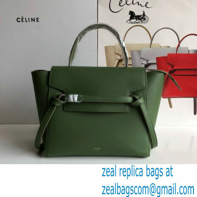 Celine MICRO Belt bag in grained calfskin GREEN 01 2024