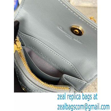 DIOR Dioriviera My Dior Glycine Wallet in cloud blue Cannage Lambskin 2024