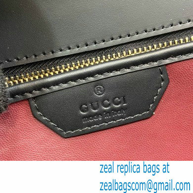 Gucci Bamboo 1947 Patent Leather Small bag with Embossed GUCCI Logo black 675797 2024
