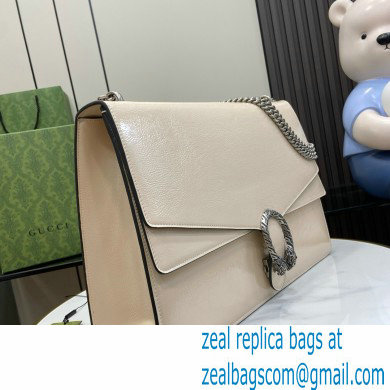 Gucci Dionysus large shoulder bag IN WHITE patent leather 795003 2024