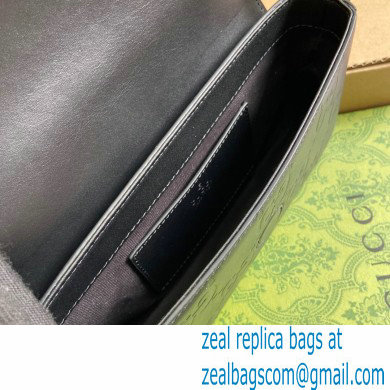 Gucci GG super mini shoulder bag 772794 leather Black 2024