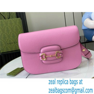 Gucci Horsebit 1955 Small Shoulder Bag IN pink LEATHER 602204 2024