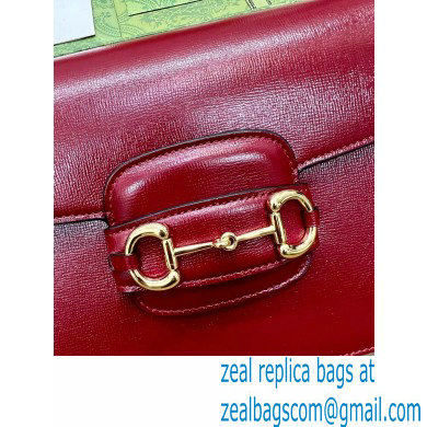 Gucci Horsebit 1955 Small Shoulder Bag IN red LEATHER 602204 2024