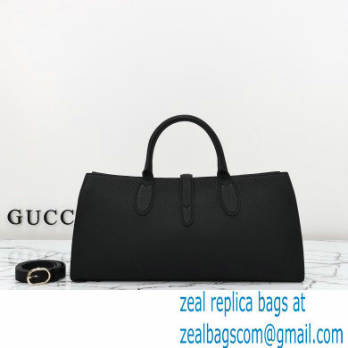 Gucci Jackie medium tote bag IN BLACK leather 795282 2024