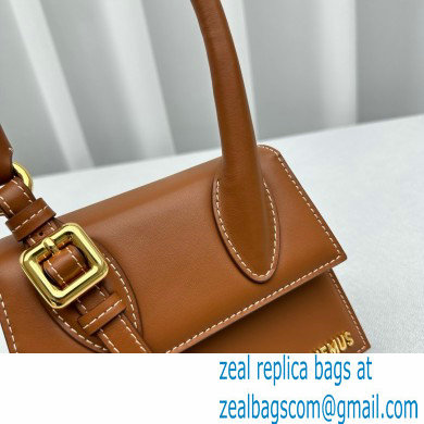 JACQUEMUS Le Chiquito moyen boucle BAG IN BOX LEATHER brown 2024