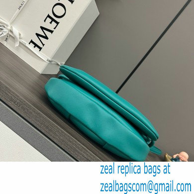 LOEWE Paseo satchel in shiny nappa calfskin emerald green 2024