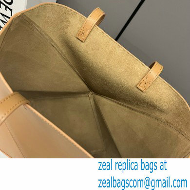 LOEWE Puzzle Fold Tote in shiny calfskin 052316 warm desert 2024