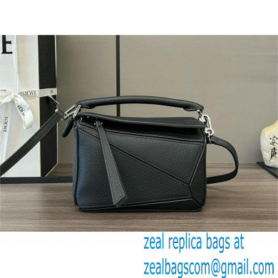 Loewe Mini Puzzle bag in classic calfskin black 2024