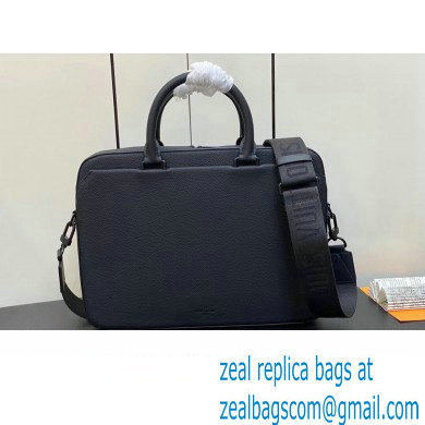 Louis Vuitton Cowhide leather Pilot Briefcase Bag M23778 Black 2024