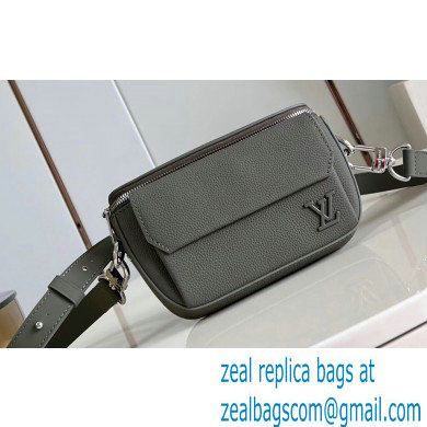 Louis Vuitton Cowhide leather Pilot Wearable Wallet Bag M83560 Kaki 2024