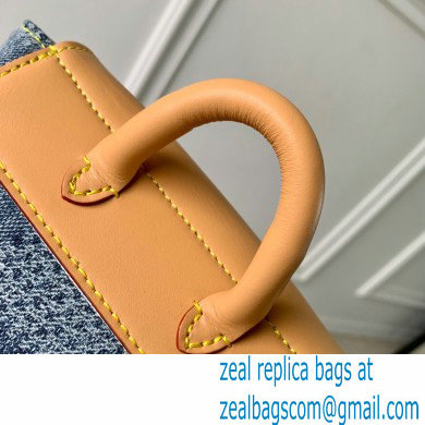 Louis Vuitton Damier Denim 3D canvas Nano Steamer Bag N40751 Blue 2024