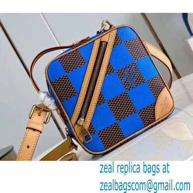 Louis Vuitton Damier Pop canvas Chess Messenger Bag N40547 Blue 2024