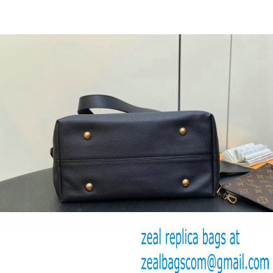Louis Vuitton Grained calfskin Low Key Hobo MM Bag M24856 Black 2024