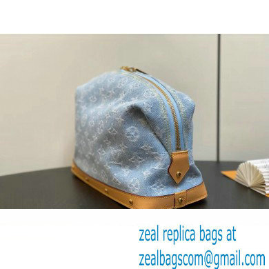 Louis Vuitton Monogram Denim Pochette Cosmetique GM Bag M24317 LV By The Pool Sky Blue 2024