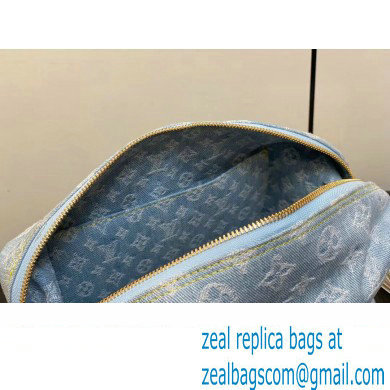 Louis Vuitton Monogram Denim Pochette Cosmetique GM Bag M24317 LV By The Pool Sky Blue 2024