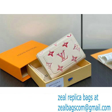 Louis Vuitton Monogram Empreinte leather Clea Wallet M83481 Sunrise Aquarelle 2024
