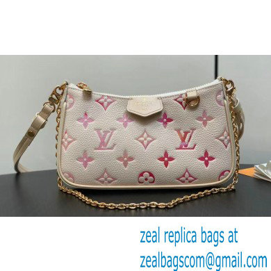 Louis Vuitton Monogram Empreinte leather Easy Pouch On Strap Bag M83448 Sunrise Aquarelle 2024