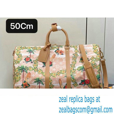 Louis Vuitton Monogram Surfincanvas Keepall Bandouliere 50 Bag M25002 Sand 2024