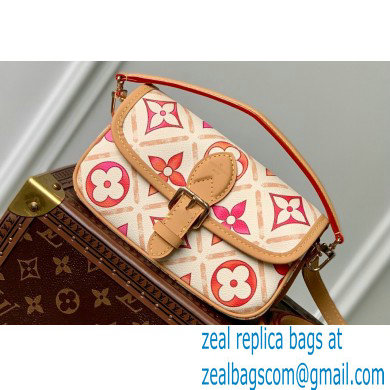 Louis Vuitton Monogram Tiles canvas Nano Diane Bag M83621 Coral 2024