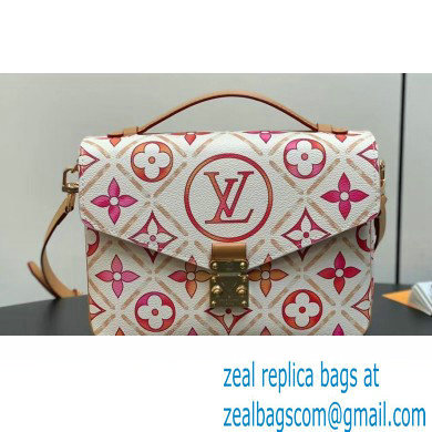 Louis Vuitton Monogram Tiles canvas Pochette Metis Bag M11461 Coral 2024