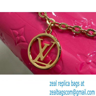Louis Vuitton Monogram Vernis leather Nano Speedy Bag New LV Remix M83273 Neon Pink 2024