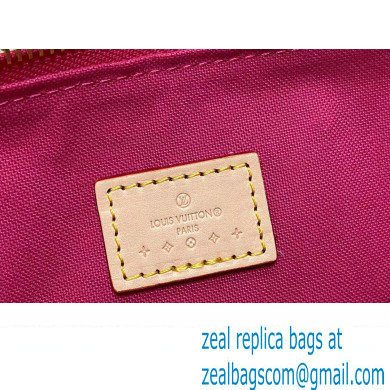 Louis Vuitton Monogram Vernis leather Nano Speedy Bag New LV Remix M83273 Neon Pink 2024