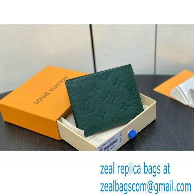 Louis Vuitton Taurillon Monogram leather Multiple Wallet M83055 Forest Green 2024
