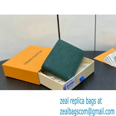 Louis Vuitton Taurillon Monogram leather Multiple Wallet M83055 Forest Green 2024