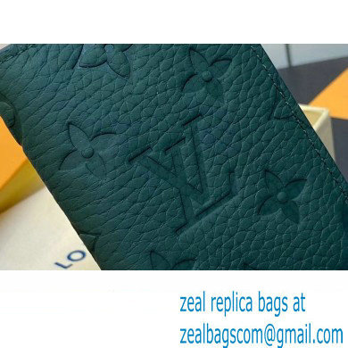 Louis Vuitton Taurillon Monogram leather Pocket Organizer Wallet M83067 Forest Green 2024