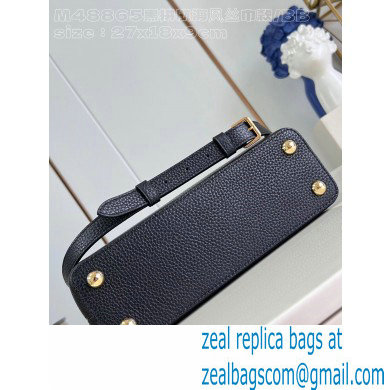 Louis Vuitton Taurillon leather Capucines BB Bag M24673 Black 2024