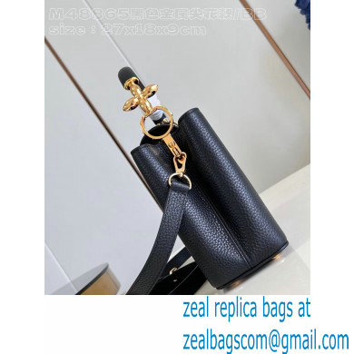 Louis Vuitton Taurillon leather Capucines BB Bag M24698 Black 2024