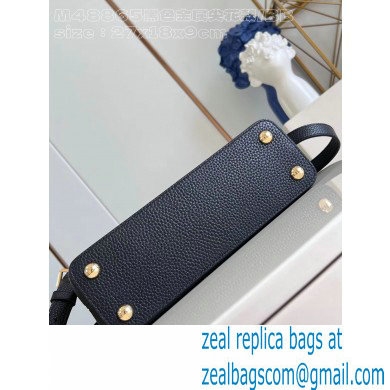 Louis Vuitton Taurillon leather Capucines BB Bag M24698 Black 2024