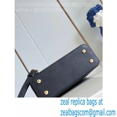 Louis Vuitton Taurillon leather Capucines Mini Bag M23943 Black 2024